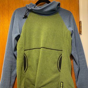 Melanzana womens micro grid hoodie